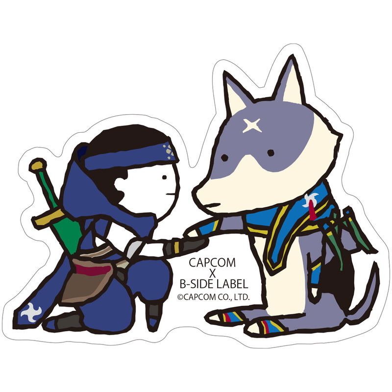 Capcom x B-Side Label Sticker Monster Hunter - Palamute Paw