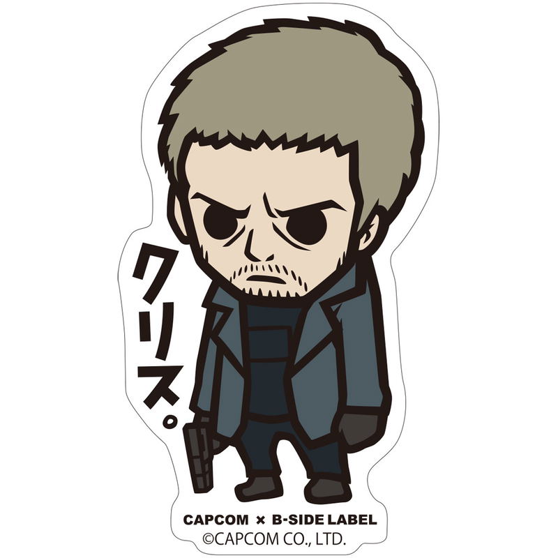 Capcom x B-Side Label Sticker Resident Evil - Chris image 1