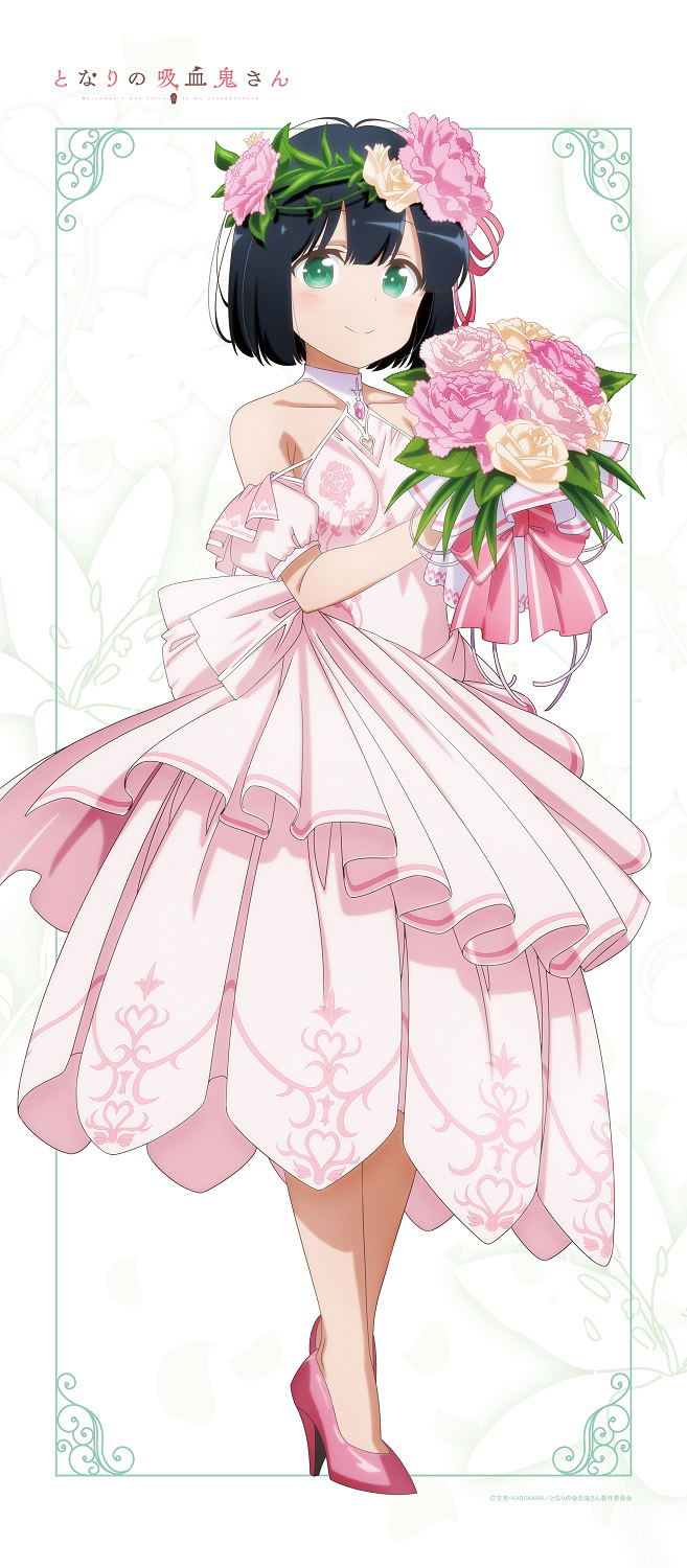 Ms. Vampire Who Lives In My Neighborhood Original Illustration Big Tapestry: Akari (Dress) image 1