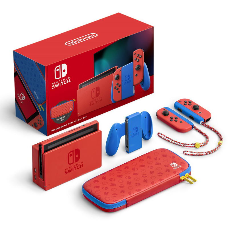 Nintendo Switch Generation 2 [Mario Red & Blue Edition] image 1