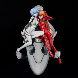 Neon Genesis Evangelion Pre-Painted Figure: Rei & Asuka Twinmore Object