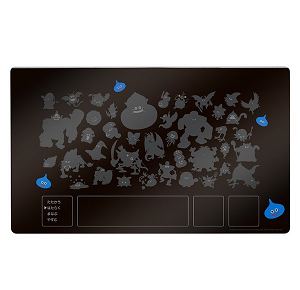 Dragon Quest - Desk Mat with Command Window And Metal Tray Liquid Metal Slime (Set)