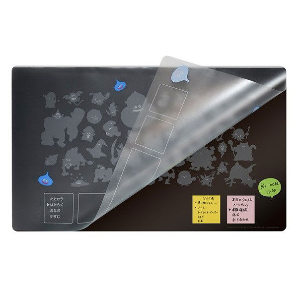 Dragon Quest - Desk Mat with Command Window And Metal Tray Liquid Metal Slime (Set) image 4