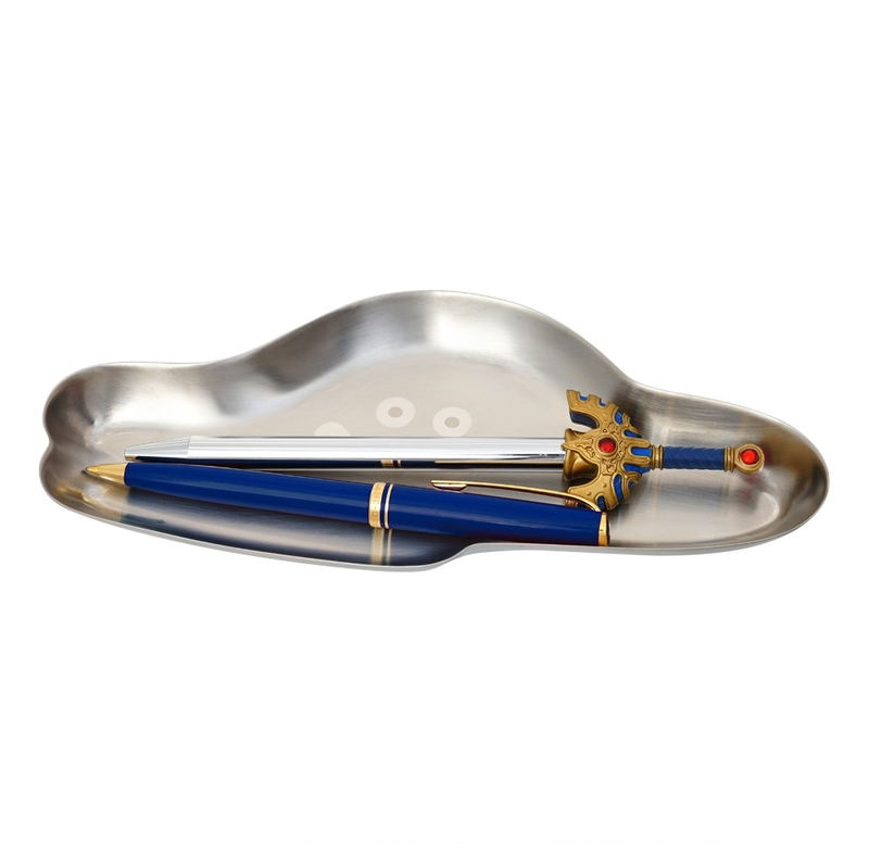Dragon Quest - You Can Put Pens And Glasses! Metal Tray Liquid Metal Slime (Re-run) image 3