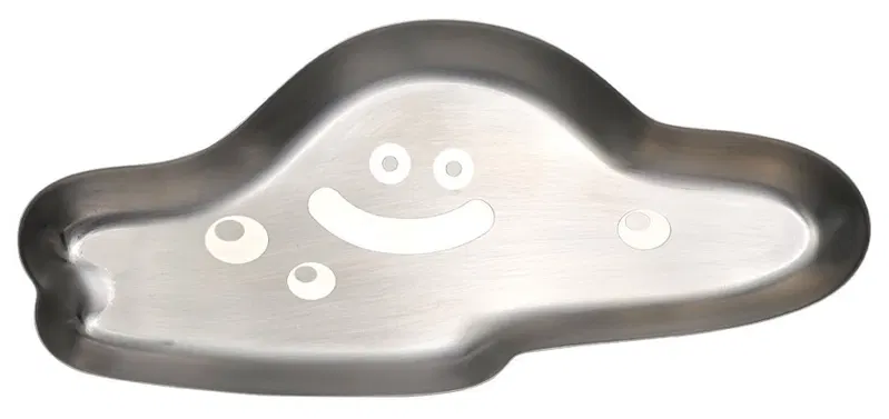 Dragon Quest - You Can Put Pens And Glasses! Metal Tray Liquid Metal Slime (Re-run) image 1