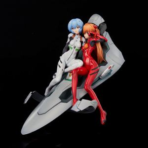 Neon Genesis Evangelion Pre-Painted Figure: Rei & Asuka Twinmore Object