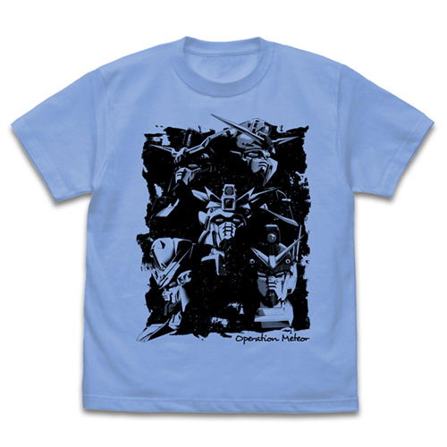 Mobile Suit Gundam Wing - Operation Meteor MS T-shirt Sax (XL Size) image 1