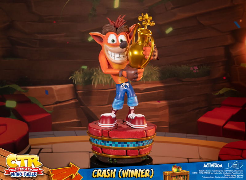 Crash Team Racing Nitro-Fueled Resin Painted Statue: Crash (Winner) [Standard Edition] image 18