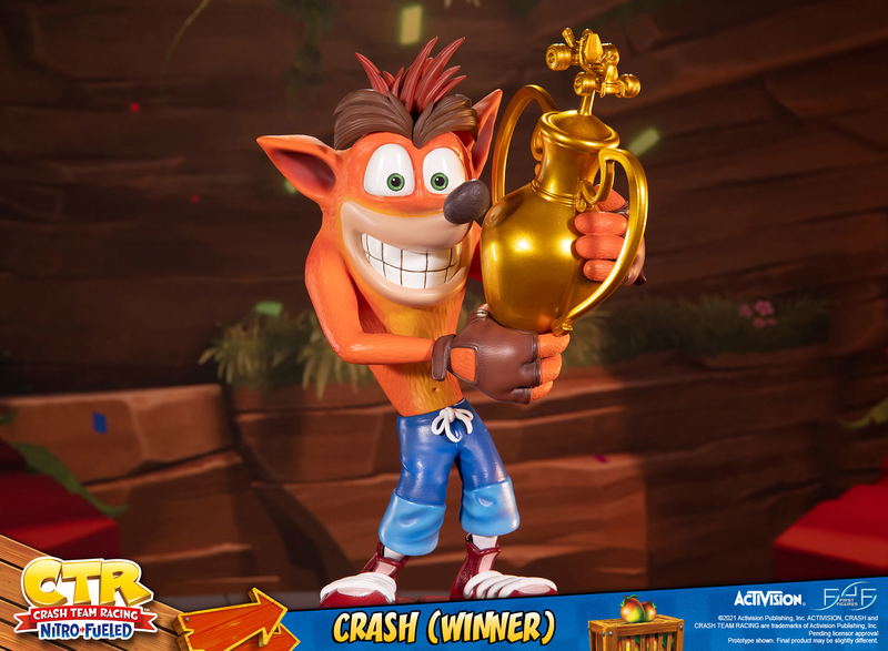 Crash Team Racing Nitro-Fueled Resin Painted Statue: Crash (Winner) [Standard Edition] image 19