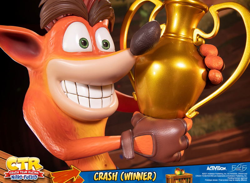 Crash Team Racing Nitro-Fueled Resin Painted Statue: Crash (Winner) [Standard Edition] image 22