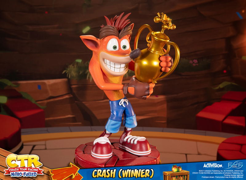 Crash Team Racing Nitro-Fueled Resin Painted Statue: Crash (Winner) [Standard Edition] image 23