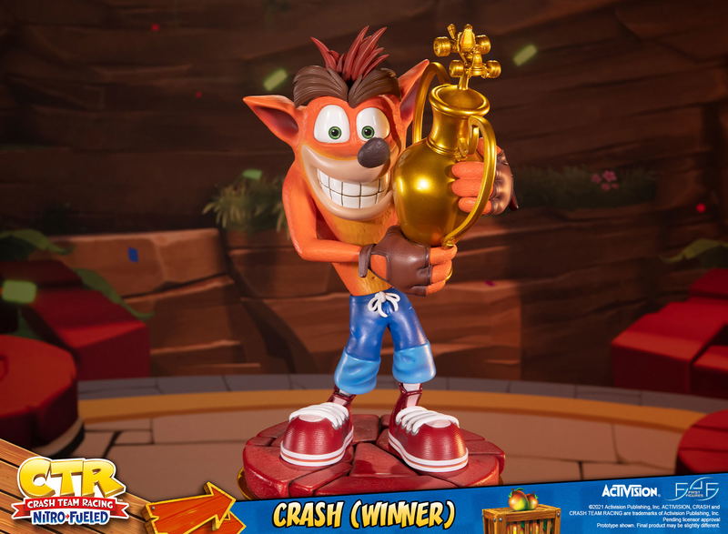 Crash Team Racing Nitro-Fueled Resin Painted Statue: Crash (Winner) [Standard Edition] image 24