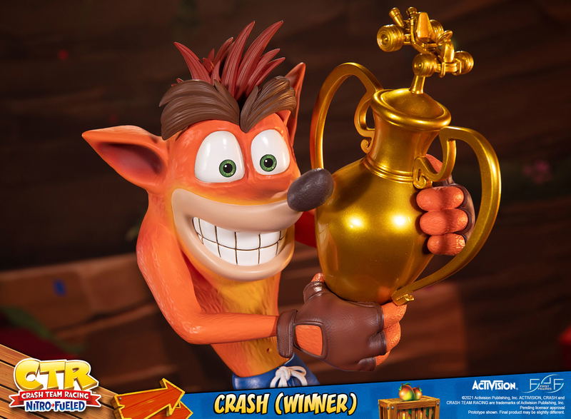 Crash Team Racing Nitro-Fueled Resin Painted Statue: Crash (Winner) [Standard Edition] image 26