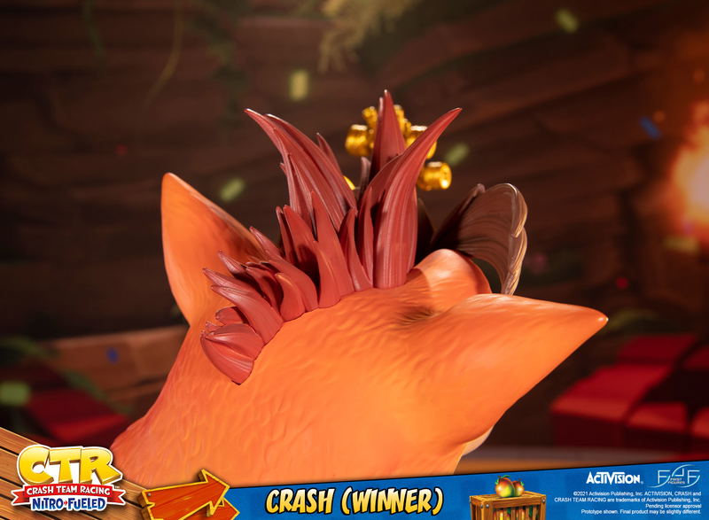 Crash Team Racing Nitro-Fueled Resin Painted Statue: Crash (Winner) [Standard Edition] image 28