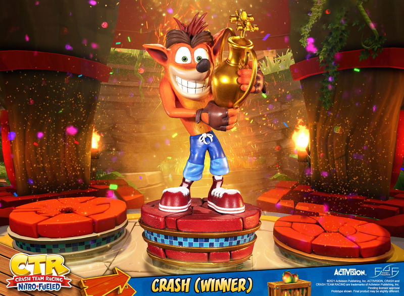 Crash Team Racing Nitro-Fueled Resin Painted Statue: Crash (Winner) [Standard Edition] image 9
