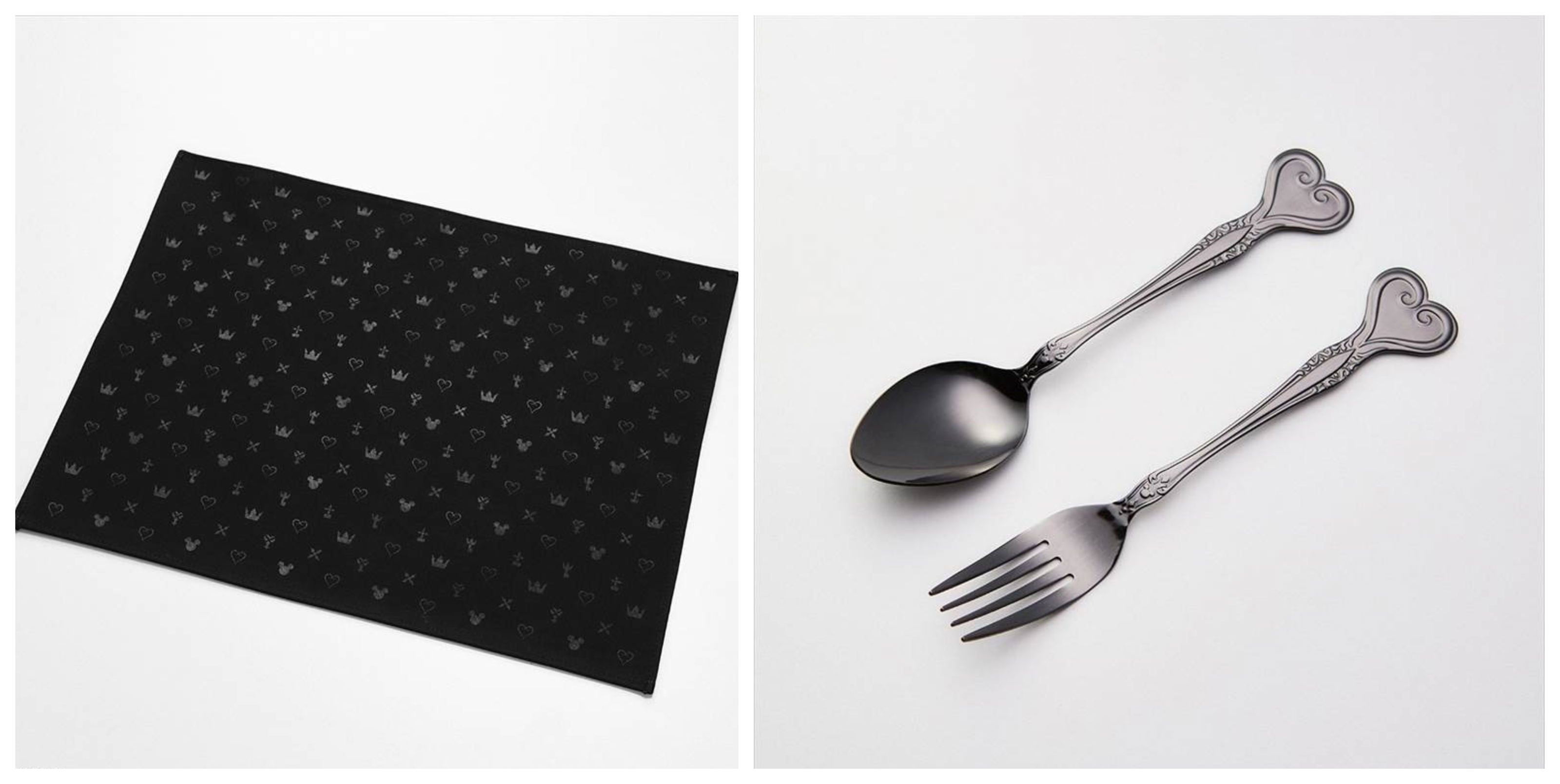 Kingdom Hearts - Placemat Monogram And Fork And Spoon: Heart