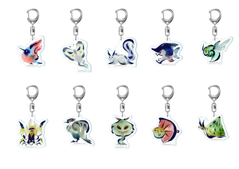 Monster Hunter Rise Environmental Organisms Icon Acrylic Mascot Collection (Set of 10 pieces) image 1