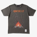 Dark Souls Torch Torch T-shirt Collection Encore: 8bit Bonfire 2021 Ver. Charcoal (XL Size) thumbnail 1