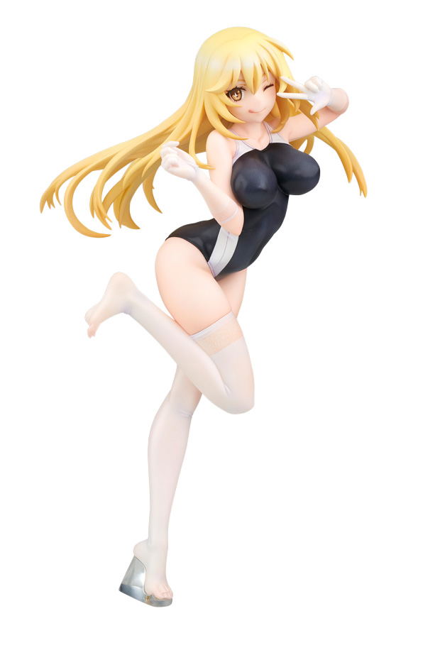 A Certain Scientific Railgun T 1/7 Scale Pre-Painted Figure: Misaki Shokuhou School Swimsuit and Knee-high Socks Ver. image 1