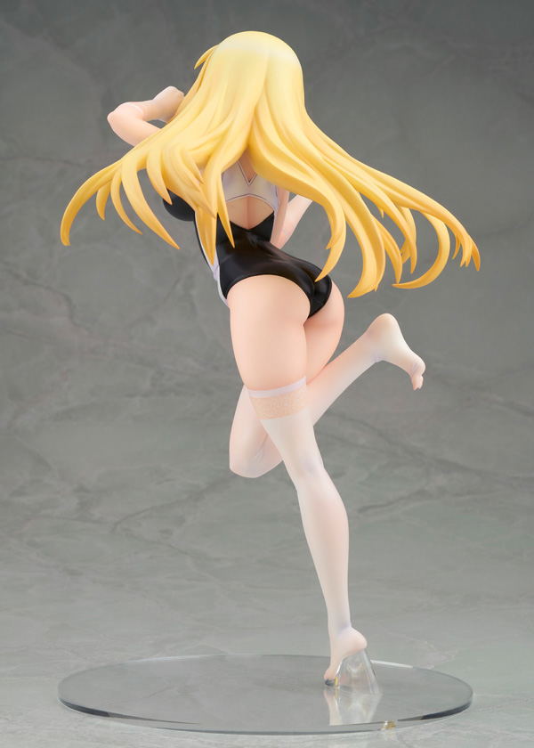 A Certain Scientific Railgun T 1/7 Scale Pre-Painted Figure: Misaki Shokuhou School Swimsuit and Knee-high Socks Ver. image 7