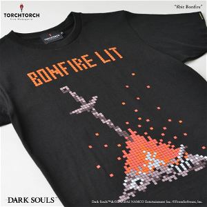 Dark Souls Torch Torch T-shirt Collection Encore: 8bit Bonfire 2021 Ver. Black (S Size)