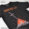 Dark Souls Torch Torch T-shirt Collection Encore: 8bit Bonfire 2021 Ver. Black (L Size) thumbnail 2