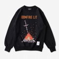 Dark Soul x Torch Torch / 8bit Bonfire Sweat Shirt Black (S Size) thumbnail 1