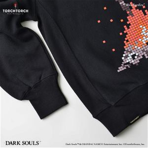 Dark Soul x Torch Torch / 8bit Bonfire Sweat Shirt Black (XL Size)