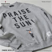 Dark Soul x Torch Torch / Solaire of Astora Sweat Shirt Heather Gray (XL Size)
