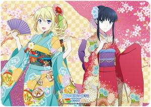 Character Rubber Mat The Irregular at Magic High School: Visitor Arc Miyuki & Angelina Kimono Ver._