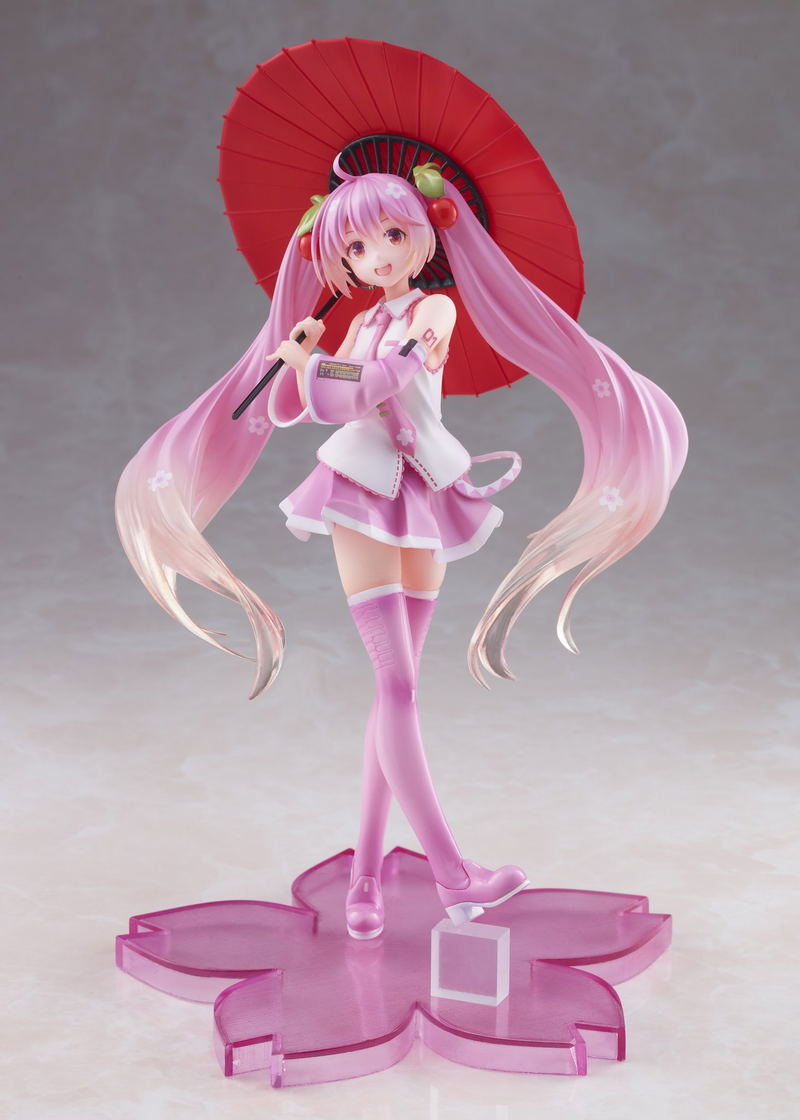 Vocaloid: Sakura Miku 2nd Season New Written Figure Japanese Umbrella Ver. image 1