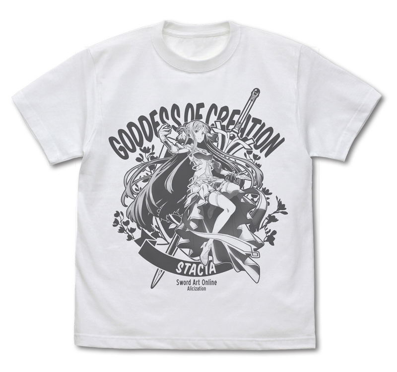 Sword Art Online Alicization War of Underworld - Creator Stacia Asuna T-shirt White (L Size) image 1