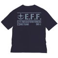 Mobile Suit Gundam 08th MS Squadron - 08th MS Squadron Big Silhouette T-shirt Navy (L Size) thumbnail 3
