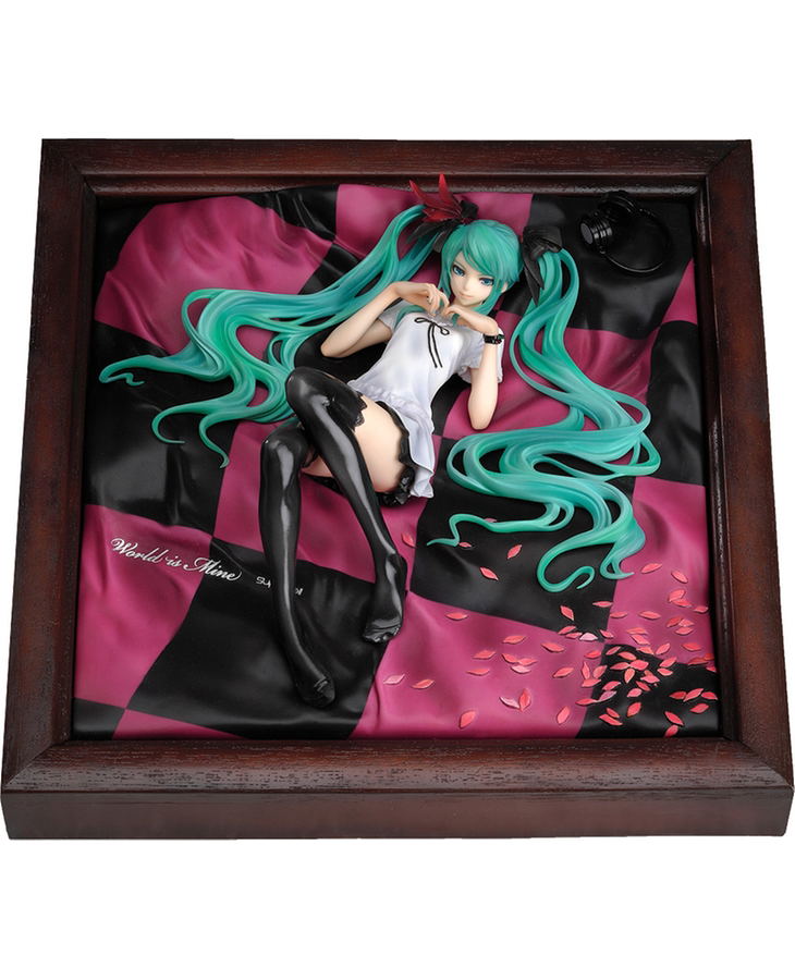 Character Vocal Series Miku Hatsune 1/8 Scale Pre-Painted Figure: supercell feat. Hatsune Miku World is Mine (Brown Frame) (Re-run) image 1