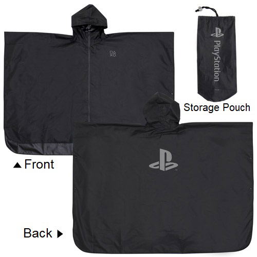 PlayStation - “PlayStation” Rain Poncho Black image 2