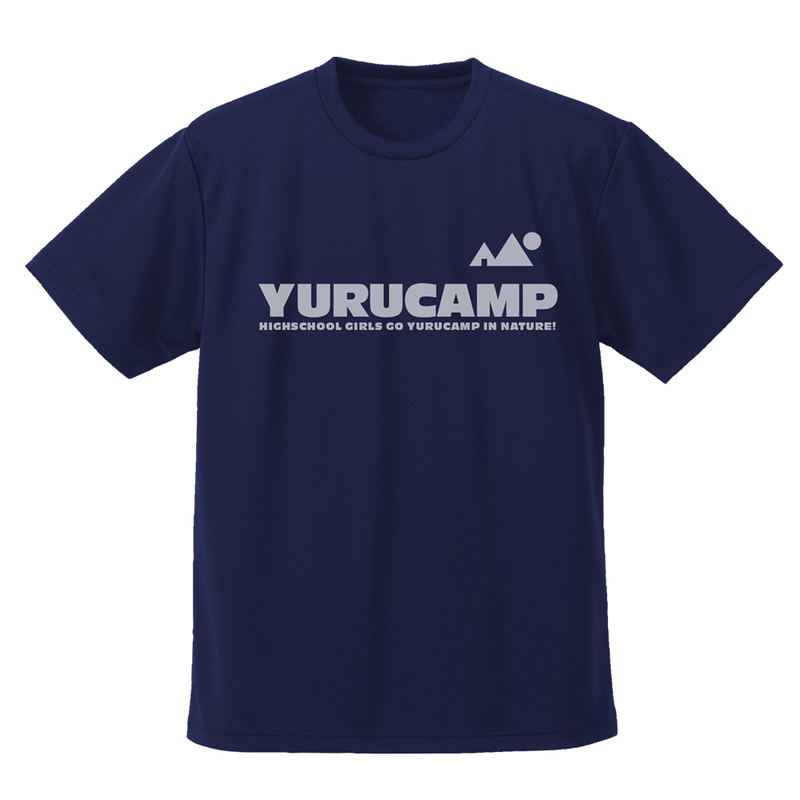 Yuru Camp - Laid-Back Camp Ver.2.0 Dry T-shirt Navy (S Size) image 1