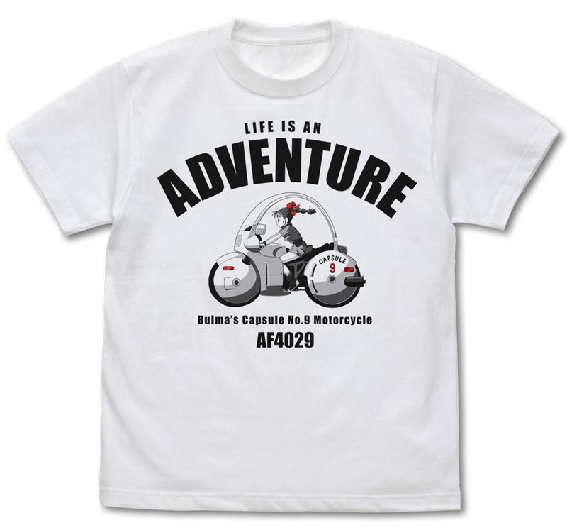 Dragon Ball - Bulma Bike T-shirt White (L Size) image 1