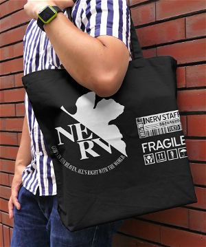 Evangelion - Nerv Large Tote Bag Black