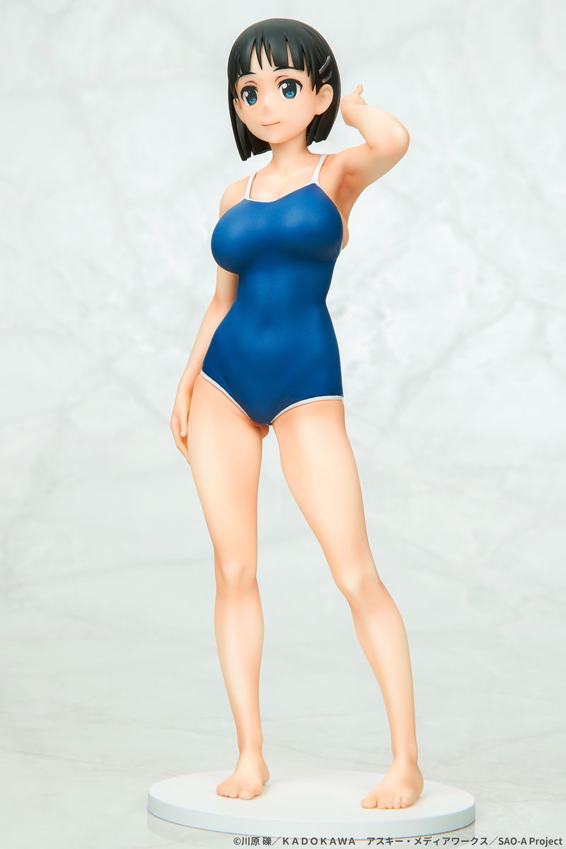 Sword Art Online 1/7 Scale Pre-Painted Figure: Suguha Kirigaya Navy School Swimsuit Ver. image 11