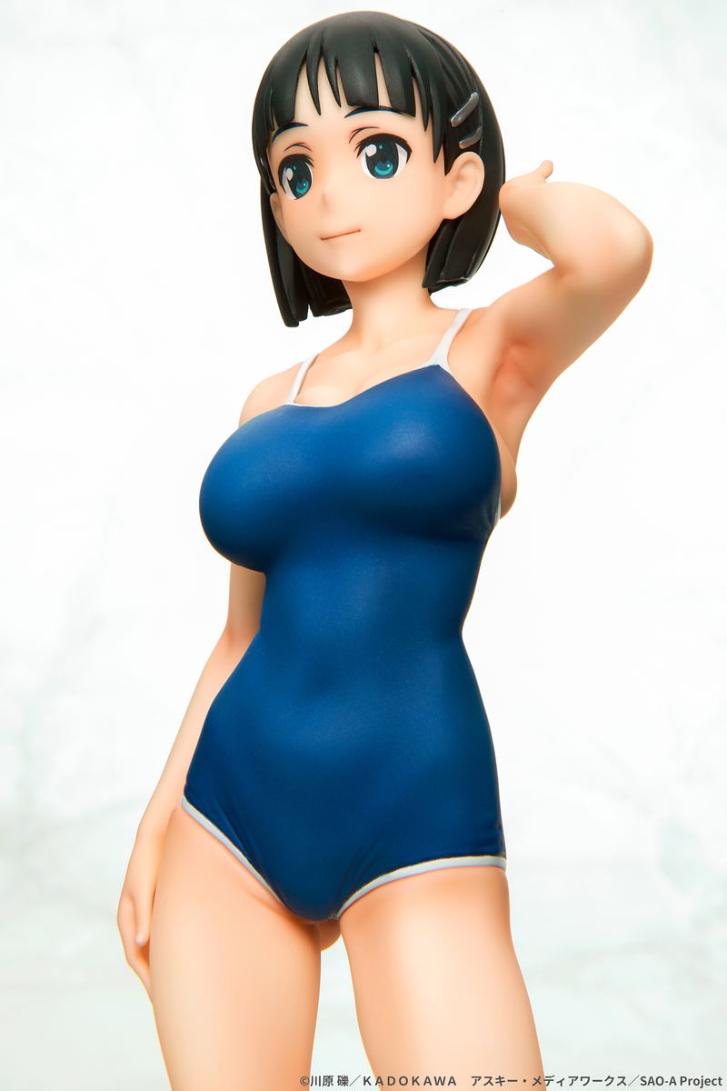 Sword Art Online 1/7 Scale Pre-Painted Figure: Suguha Kirigaya Navy School Swimsuit Ver. image 14