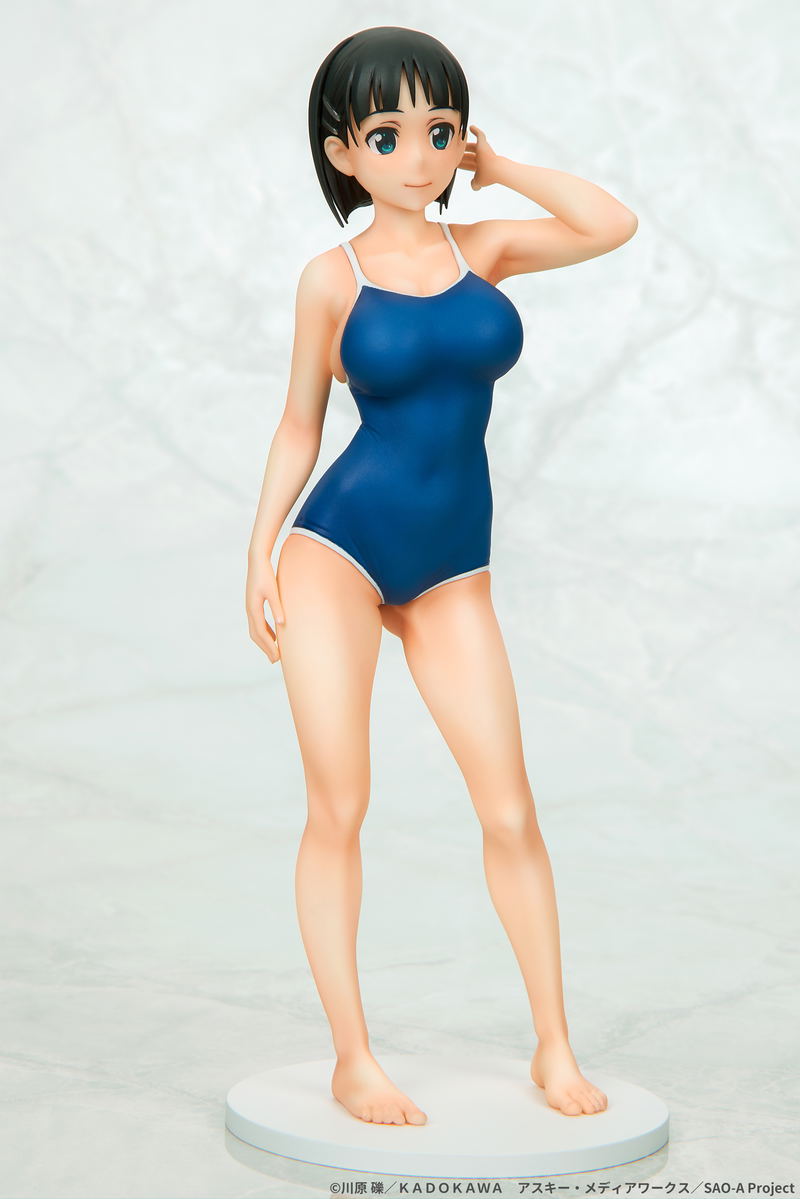 Sword Art Online 1/7 Scale Pre-Painted Figure: Suguha Kirigaya Navy School Swimsuit Ver. image 3