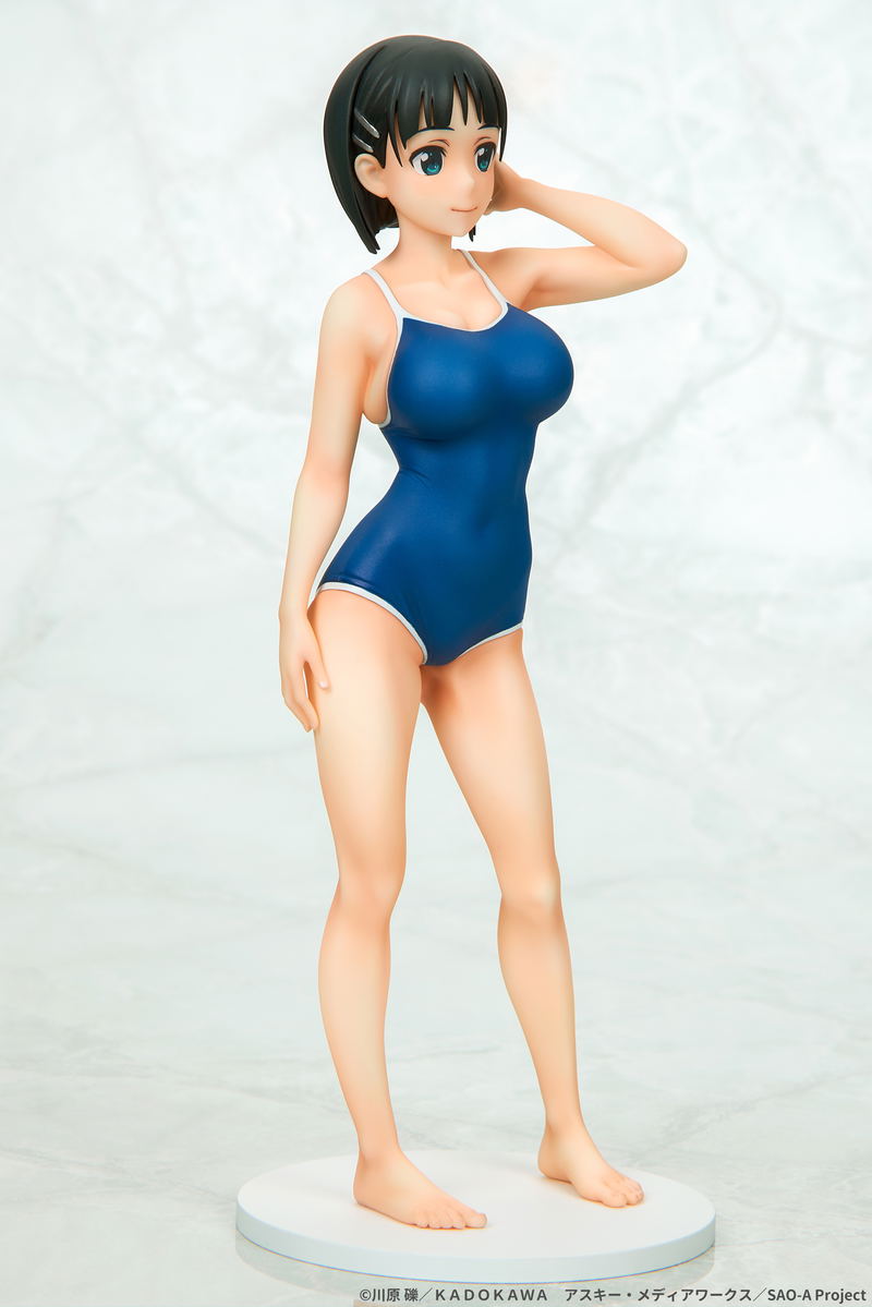 Sword Art Online 1/7 Scale Pre-Painted Figure: Suguha Kirigaya Navy School Swimsuit Ver. image 4