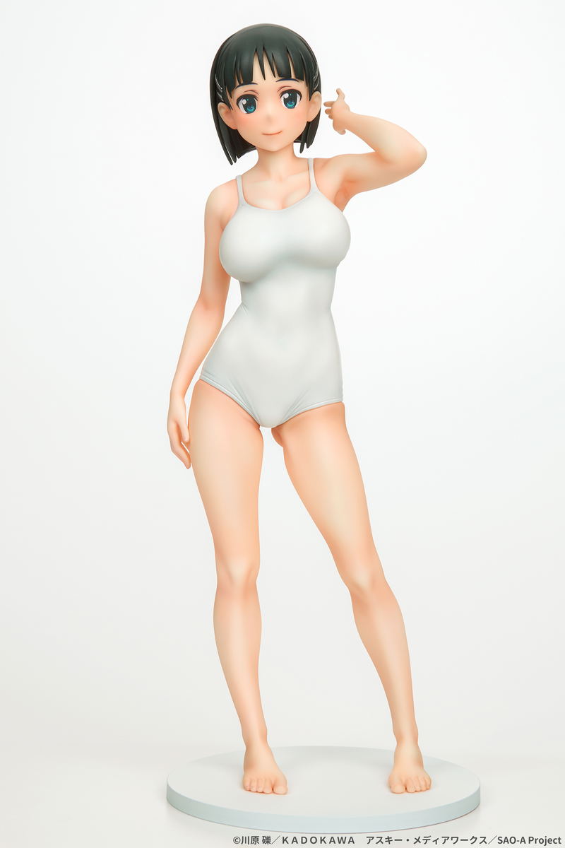 Sword Art Online 1/7 Scale Pre-Painted Figure: Suguha Kirigaya White School Swimsuit Ver. image 2
