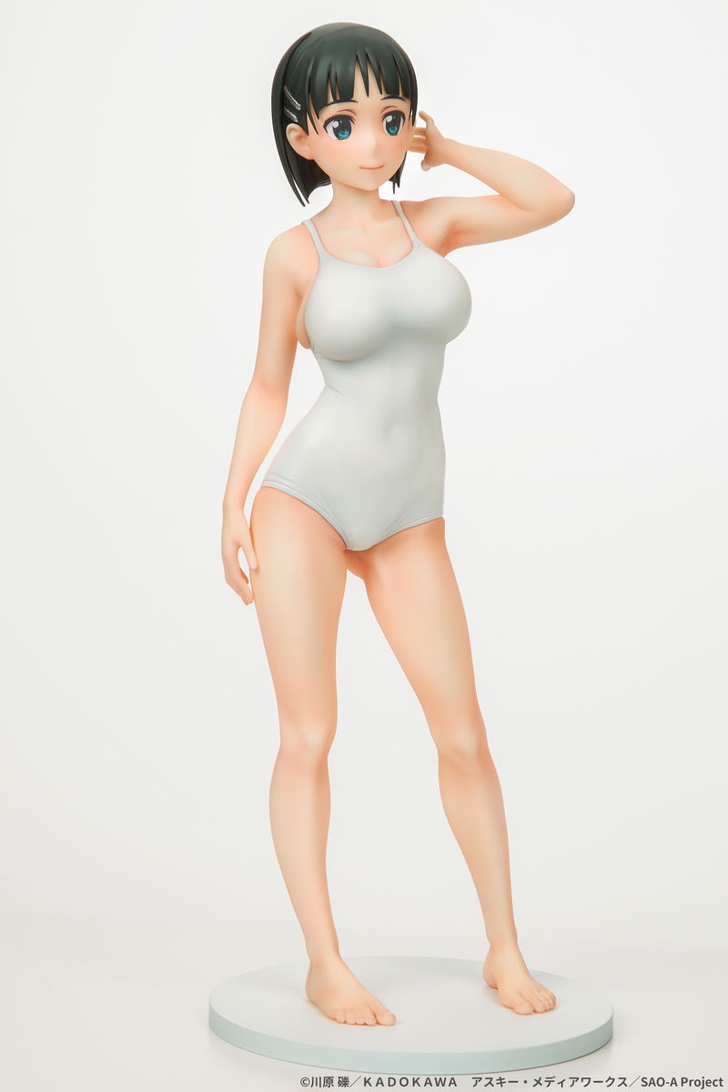 Sword Art Online 1/7 Scale Pre-Painted Figure: Suguha Kirigaya White School Swimsuit Ver. image 3