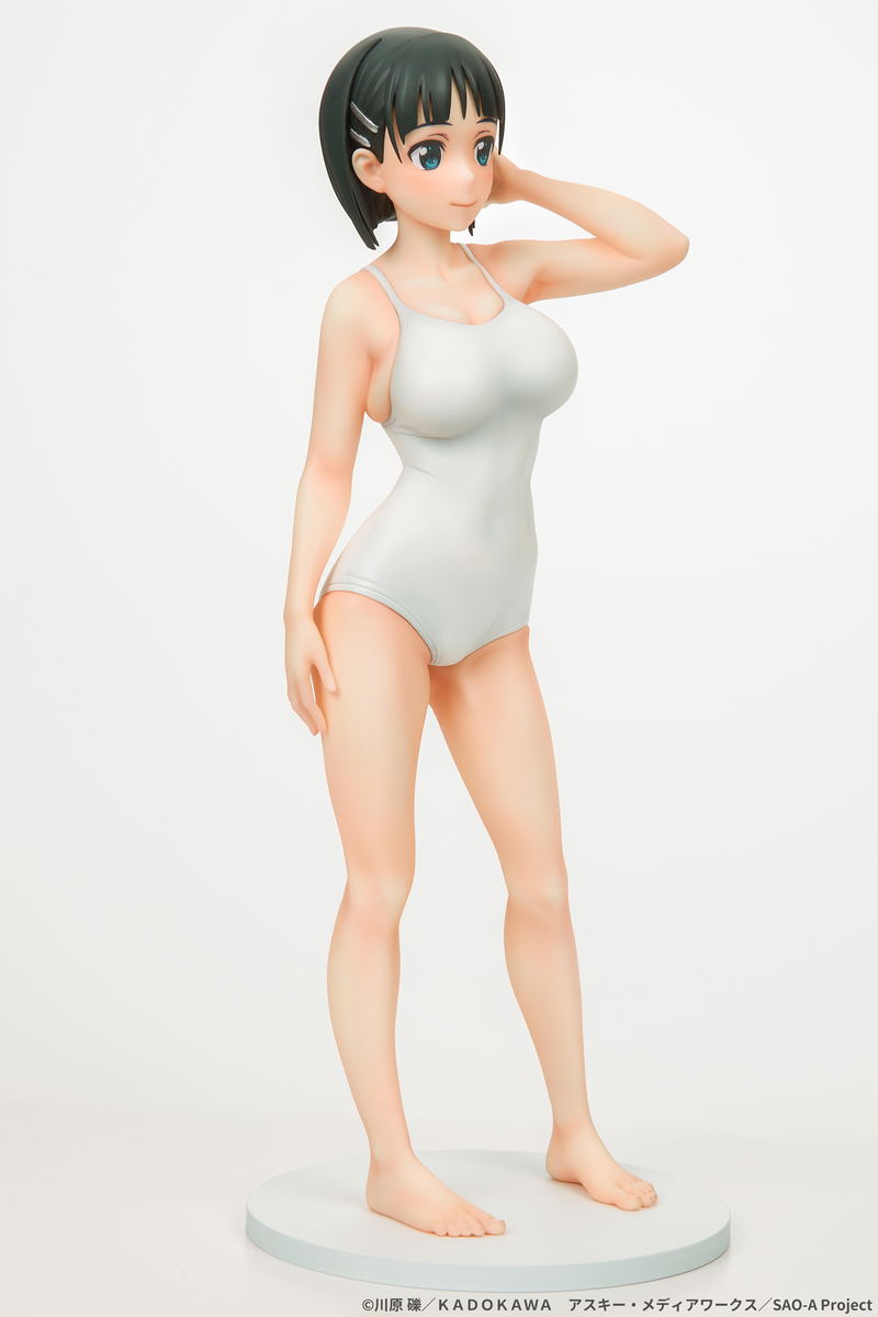 Sword Art Online 1/7 Scale Pre-Painted Figure: Suguha Kirigaya White School Swimsuit Ver. image 4
