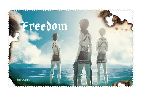 Attack on Titan Exhibition Final - Eren Mikasa Armin Cleaner Cloth image 1