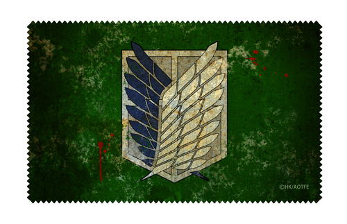 Attack on Titan Exhibition Final - Survey Corps Flag Cleaner Cloth image 1