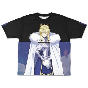 Fate / Grand Order Sacred Round Table Area Camelot - FGO Camelot Lion King Double-sided Full Graphic T-shirt (L Size)