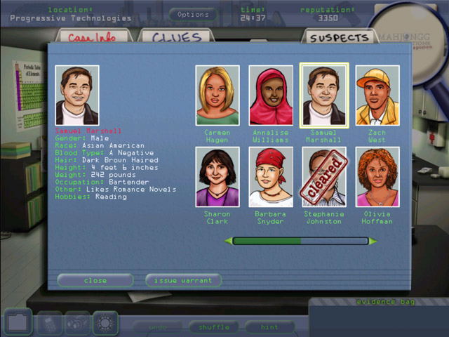 Mahjongg Investigations: Under Suspicion <span class="ext" style="background-color: #2a475e; color: #FFFFFF;">STEAM</span> <span class="ext ext_digital">digital</span> image 6
