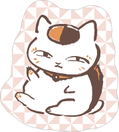 Natsume's Book of Friends Die-cut Gobelin Cushion A: Nyanko Sensei Smile thumbnail 1